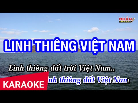 Linh Thiêng Việt Nam (Karaoke Beat) Tone Nam | Nhan KTV