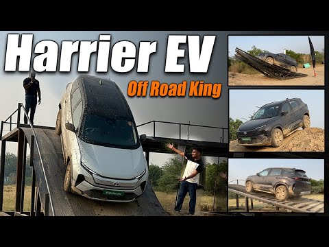 Ye To Sach Mein Fas Gayi! 😱 Tata Harrier EV Ka Asli Off-Road Test – Mud, Sand, Rocks Sab Kuch
