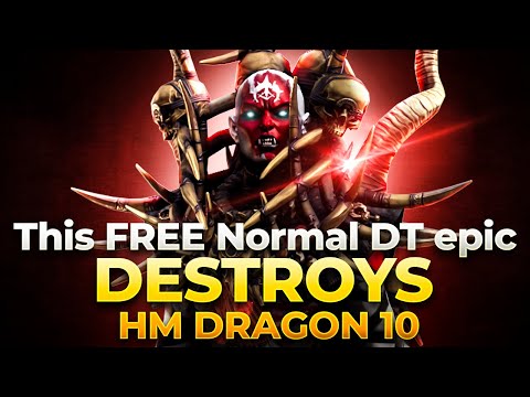 Free Doom Tower Champion Liburga on Stage 10 Hard Mode Dragon I Raid Shadow Legends