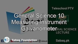 General Science 10 Measuring Instrument Galvanometer