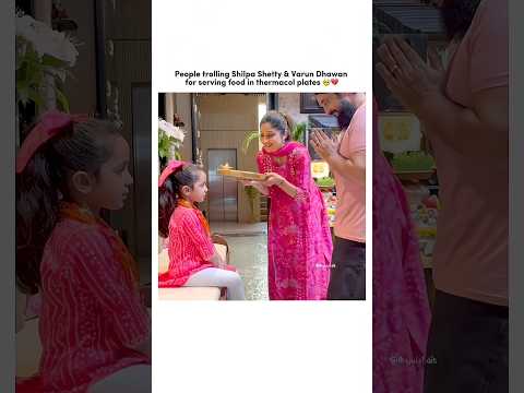 He is eating happily in broken plate😂❤️‍🩹 #shorts #varundhawan #shilpashetty #rajkundra #viral