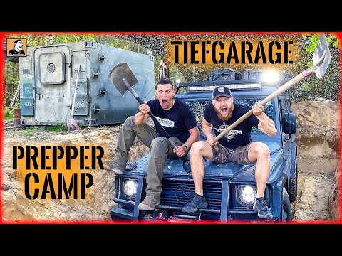 TIEFGARAGE für die G-KLASSE am Prepper Camp von FRITZ MEINECKE bauen | PANZERGRUBE | Survival Mattin