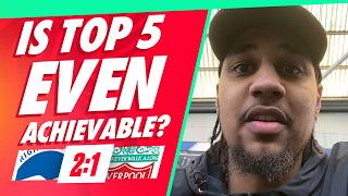 'IS TOP 5 EVEN ACHIEVABLE?' | Brighton 2-1 Liverpool | Greg | Fan Cam