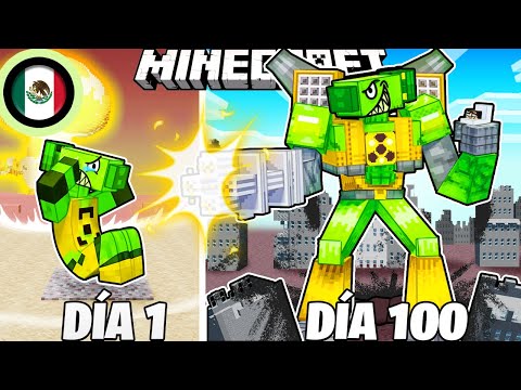 ¡Sobreviví 100 DÍAS como un TITÁN NUCLEAR en Minecraft HARDCORE!