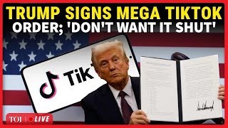 LIVE | Trump Inks Mega TikTok Deal With China; Signs Executive Order, Says 'Won't Be Shut'