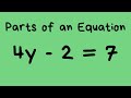 Understanding Parts of an Equation
