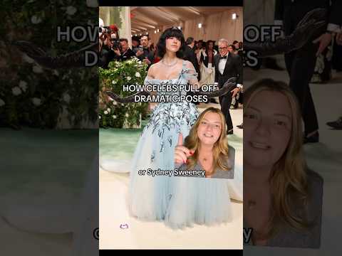 How CELEBS Pull Off DRAMATIC Red Carpet Poses 📸 #howtopose #metgala