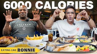 Eating Ronnie Coleman's 6000 Calorie Diet | 600g Protein 6 Meals | Yatinder Singh