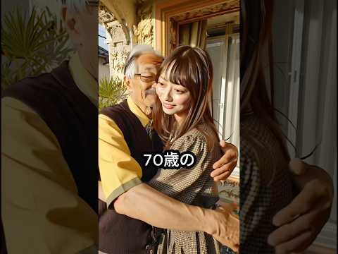 70歳のおじいさんが20歳の美女を落とせた訳とは？ #おもしろ #あるある  #年の差恋愛