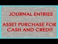 Journal Entries for Asset Purchase