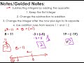 Subtracting Integers and Opposites