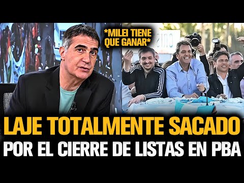 LAJE TOTALMENTE SACADO POR EL CIERRE DE LISTAS PARA LAS ELECCIONES