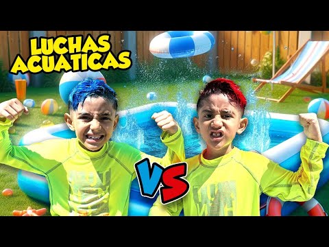 LUCHAS ACUATICAS💦🌊 Exatlon Mexico| Los chamitos| Los Mateos.