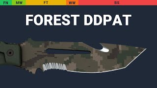 Survival Knife Forest DDPAT Wear Preview