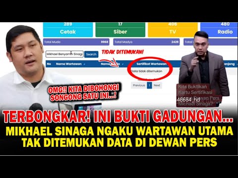 Terbongkar! Mikhael Sinaga Wartawan Utama Gadungan, Ini Buktinya!