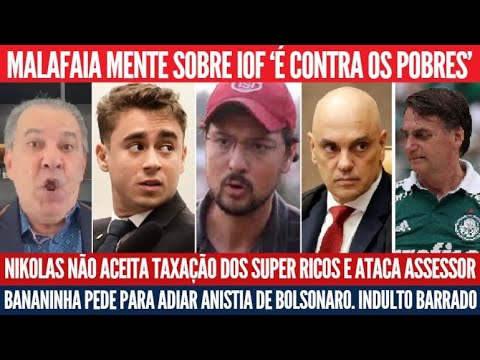 Malafaia usa pobres, Nikolas protege ricos, Bolsonaro terá indulto barrado, Hugo Motta "sem anistia"