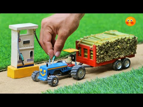 diy mini tractor trolley bombo loading new technology science project