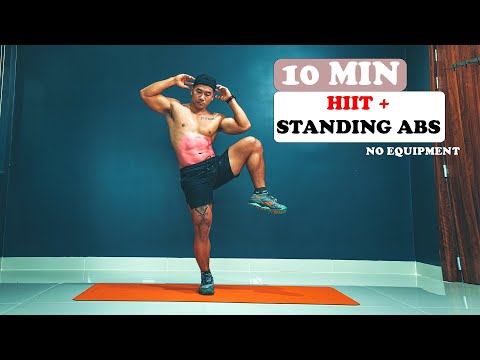 10 MIN HIIT + STANDING ABS high intensity, calorie burn #gym #motivation @vdsgym