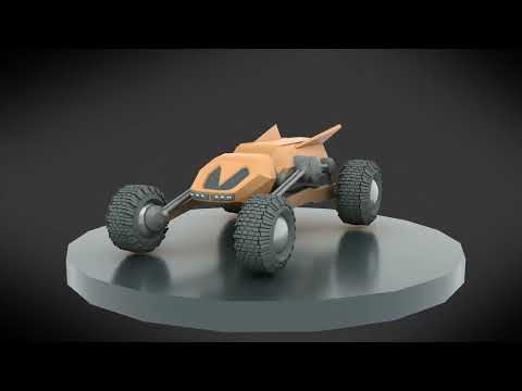 3D modelling "Futuristic Vehicle" Cover Image