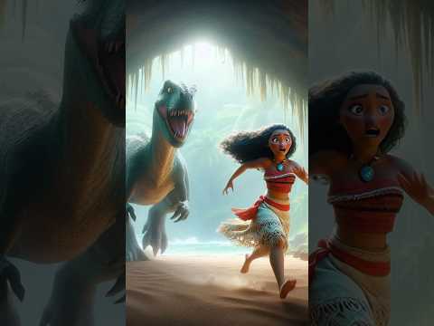 Moana en la Cueva Prehistórica