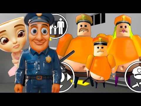 Ballerina Cappuchina Family vs Barry Prison Family in BARRY'S PRISON RUN! - Roblox Animation