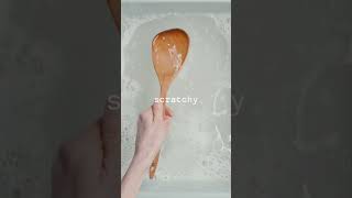 How to clean wooden spoons and utensils #cleaning #cleaninghacks #cleaningtips #woodenspoon