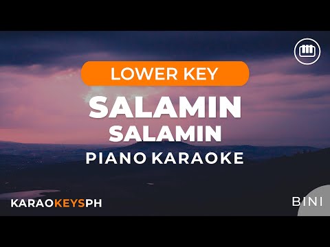 Salamin, Salamin – BINI (Lower Key – Piano Karaoke)