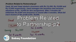 Problem Related to Partnership-p2
