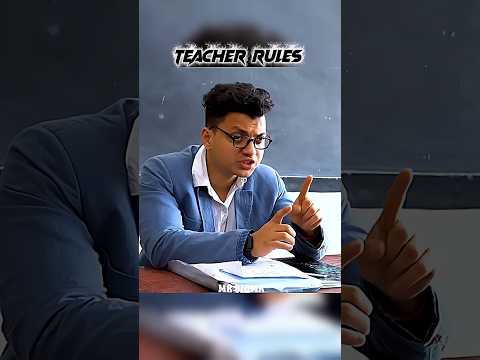 Teacher Rules In School 😱😎 | Backbencher School Rules | #sigma #memes #rules #shorts @Chetan026