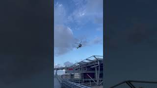 G-GWAC Air Ambulance. Helipad take-off