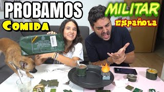 PROBAMOS COMIDA MILITAR ESPAÑOLA!! Y PASA ESTO....