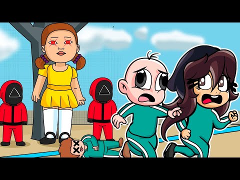 BEBE NOOB Y NOOBSI JUEGAN AL JUEGO DEL CAMALAMAR 😰 ¿SOBREVIVIRAN? 🦑 SQUID GAME ROBLOX
