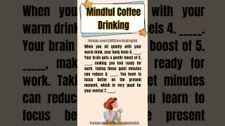 Mindful Coffee ☕ Relax & Learn English A2 Fast! #shorts  #esl #englishgrammar #englishvocabulary