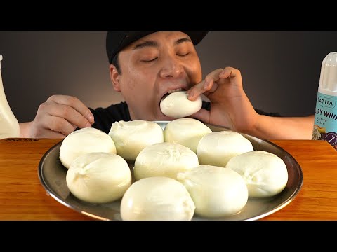부라타치즈를 달콤한 연유와 먹방~!! 리얼사운드 ASMR social eating Mukbang(Eating Show)