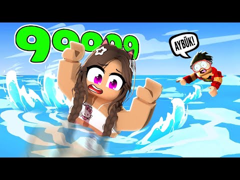 AYBÜKE YERİNE PRENSESİ KURTARDIM 🤣 Roblox Swim to Save Princess