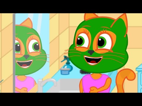🔴 Cats Family LIVE: Familia de Gatos - Mascarilla Facial para Mamá Gato Dibujos Animados