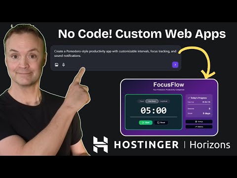 How to Create a Personalized Productivity Tool with Hostinger Horizons (No Code AI Web App Builder)