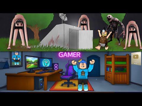 PANDU DAN PAK UNAT BUAT BUNKER GAMING ANTI HANTU KAYANG DI ROBLOX!!