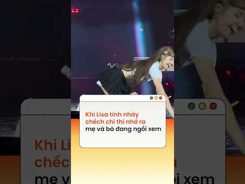 Khi Lisa đang tính nhảy chếch chi thì nhớ ra mẹ và bà đang ngồi xem