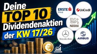 TOP 10 Dividendenzahler KW 17 I 2026 💸 | Passive Einnahmen aufbauen