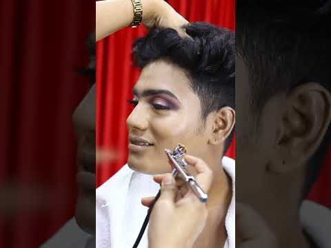 Male to Female Transition Look created for my Students #bridalmakeupcourse #makeupacademy #makeup
