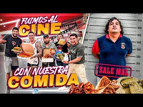 METIMOS COMIDA AUN CINE VIP CON EL CREW | SALE MAL🍿