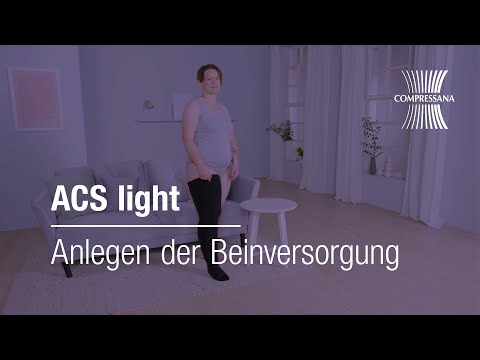 Ödemtherapie mit ACS Light – Anlegen der Beinversorgung