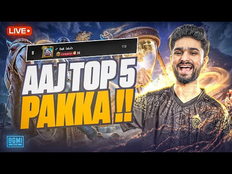 SERIOUS RANK PUSH TO TOP 5 | CONQUEROR OR WHAT | BGMI LIVE