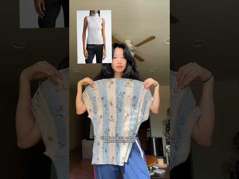 issey miyake inspired thrift flip #sewingtutorial