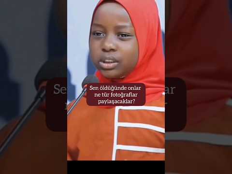 Afrikalı küçük kızdan bir nasihat..