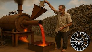 Amazing Manufacturing Process of CAR Alloy Wheels | How Alloy Rims Were Made in Old Factories