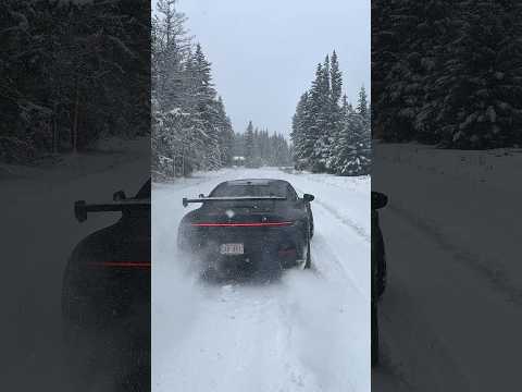 Porsche 992 GT3 *LAUNCHES IN SNOW (S4T STAGE 2 w/ JCR EXHAUST) #stage4tuning #porsche #gt3 #pov