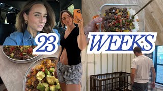 VLOG | 23 weeks pregnant, (attempting to) eat healthy + pregnancy symptoms I didn't expect...