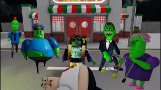 4 Zombie SPEED RUN #roblox Scary Obby Grumpy Gran, Barry's Prison, Great School, Papa Pizza